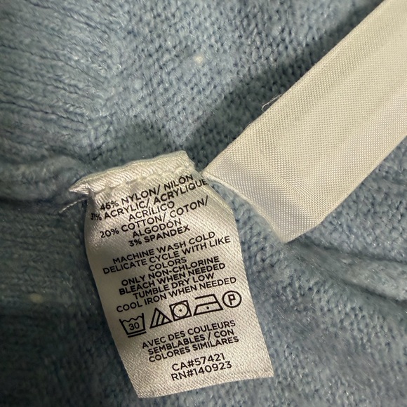 LOFT Soft Blue Women's Cardigan Sweater - Picture 4 of 6